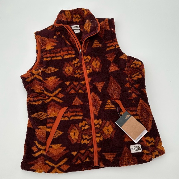 The North Face Jackets & Blazers - The North Face Campshire Printed Sherpa Vest Women’s Size Large NEW
